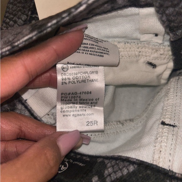 NEW AG Adriano Goldschmied The Kory X Snakeskin Pencil Skirt Size 25 - Picture 10 of 10